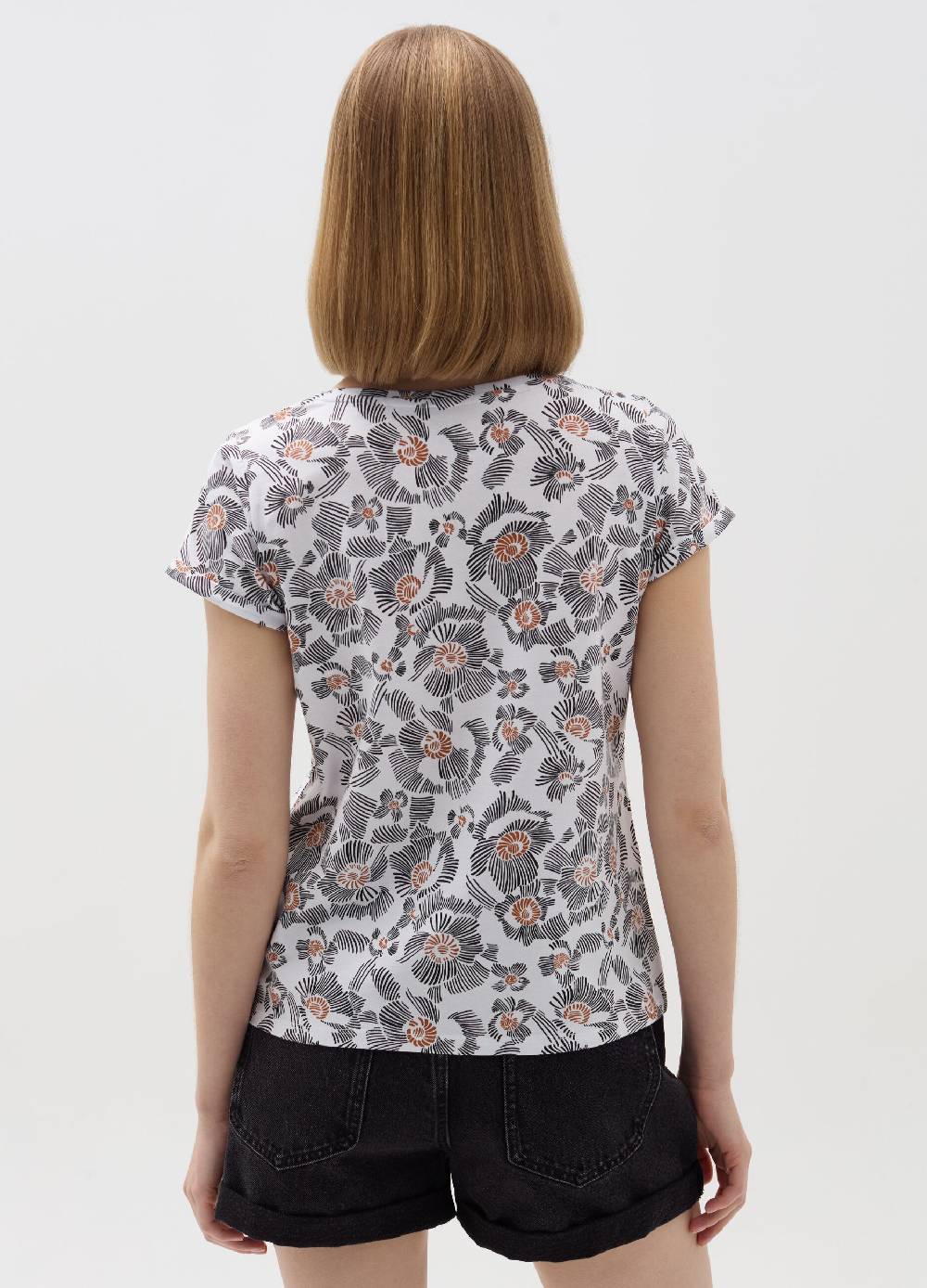 Ovs T-shirt Con Stampa A Fiori All-over