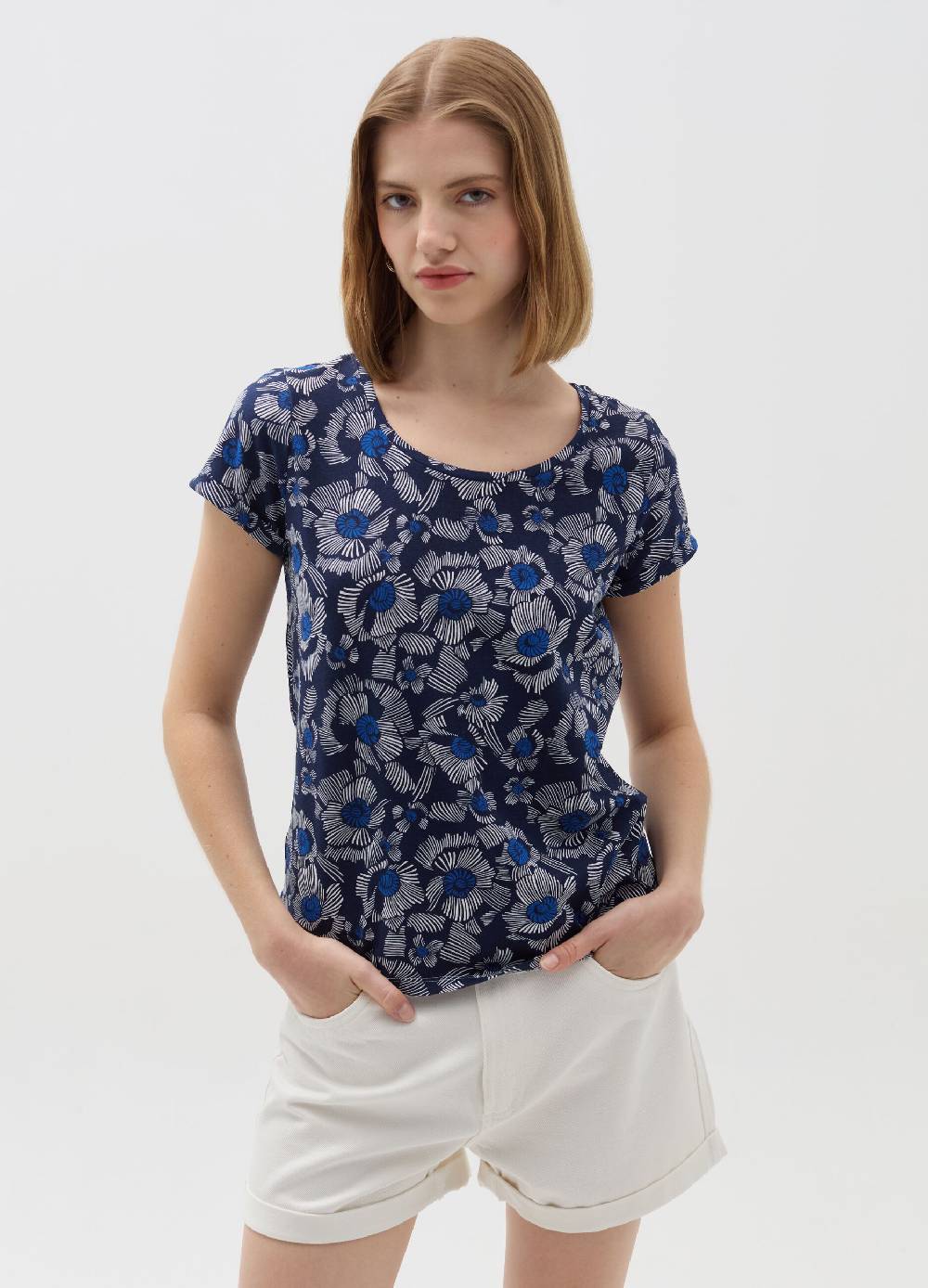 Ovs T-shirt Con Stampa A Fiori All-over