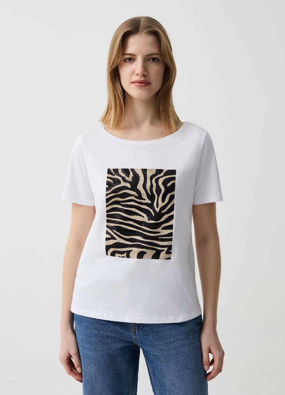 Ovs T-shirt con stampa animalier