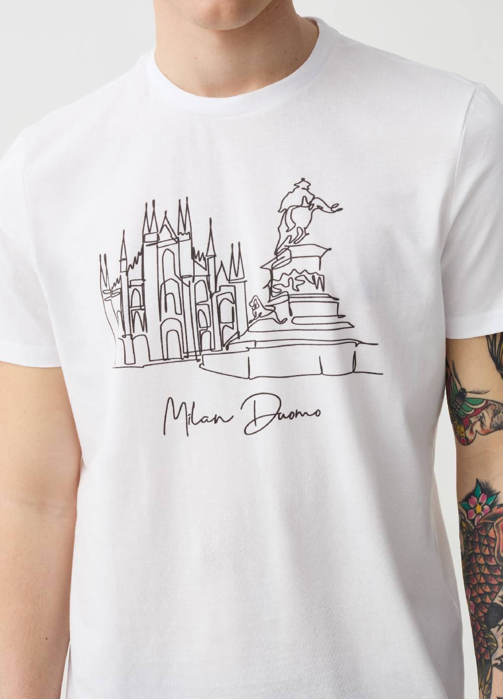 Ovs T-shirt Con Stampa Duomo Di Milano