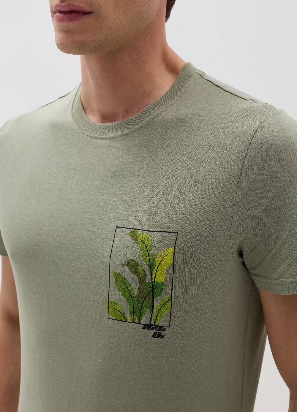 Ovs T-shirt Con Stampa Foliage