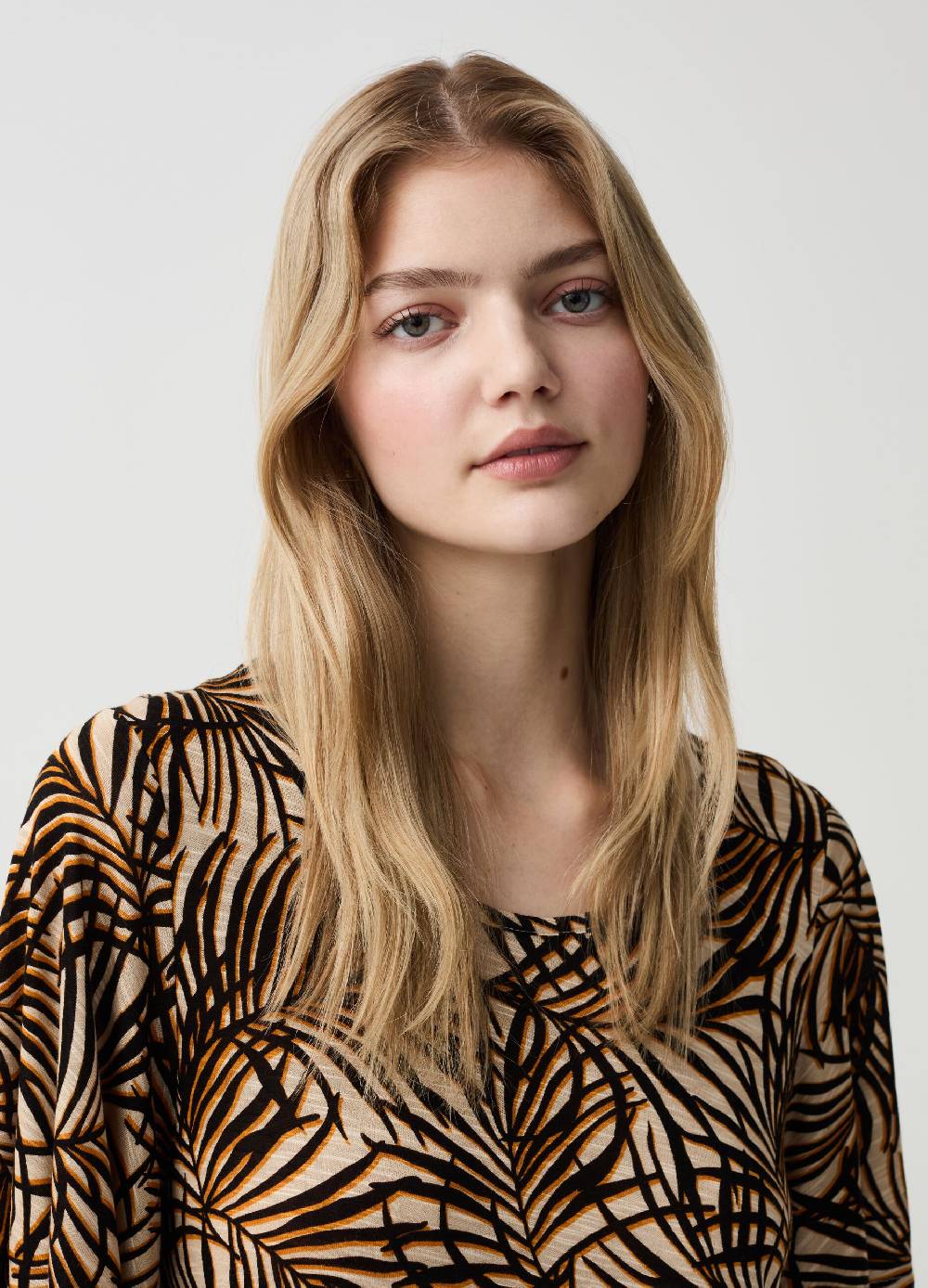 Ovs T-shirt Con Stampa Foliage Tropicale