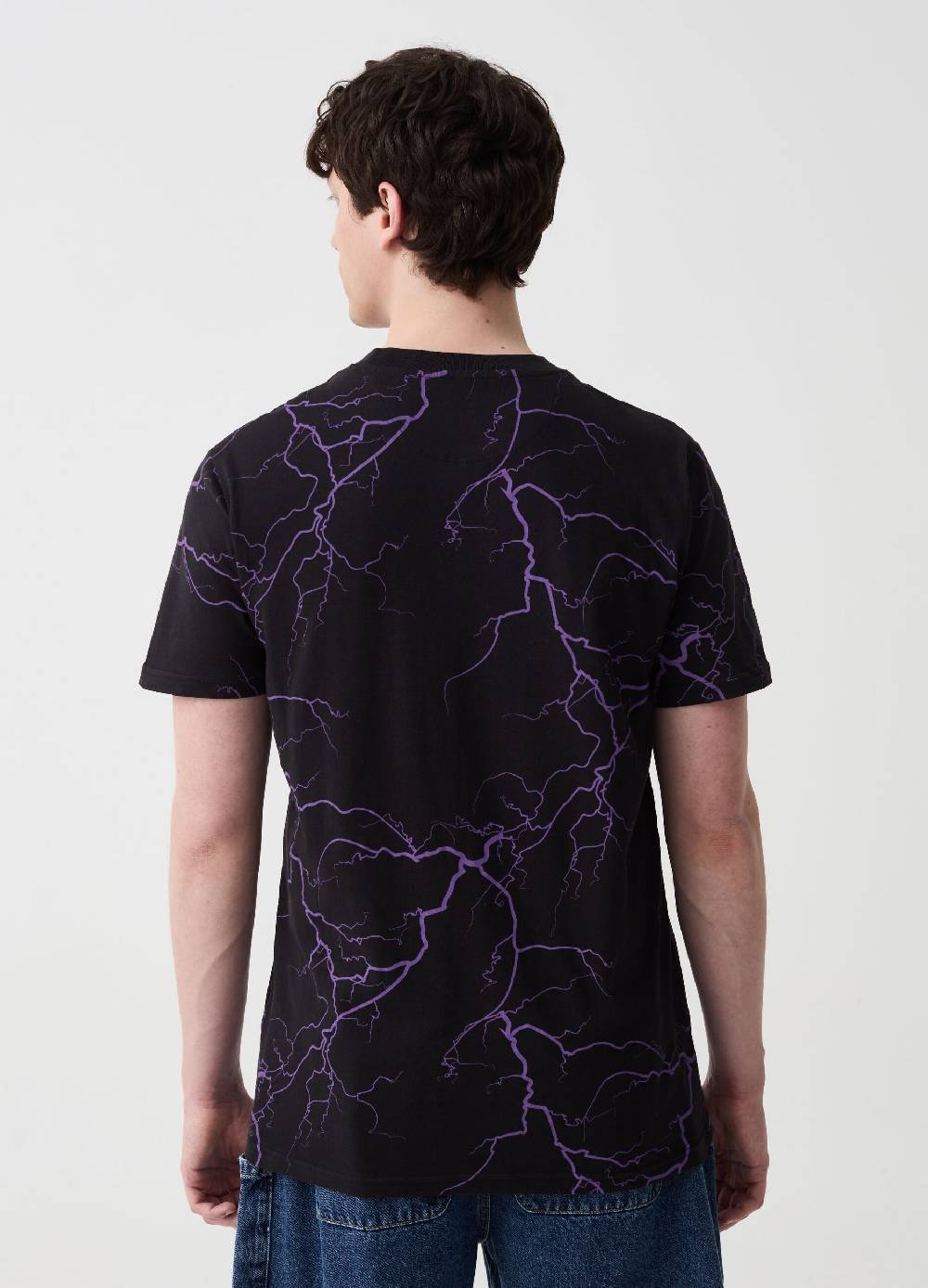 Ovs T-shirt Con Stampa Fulmini All-over