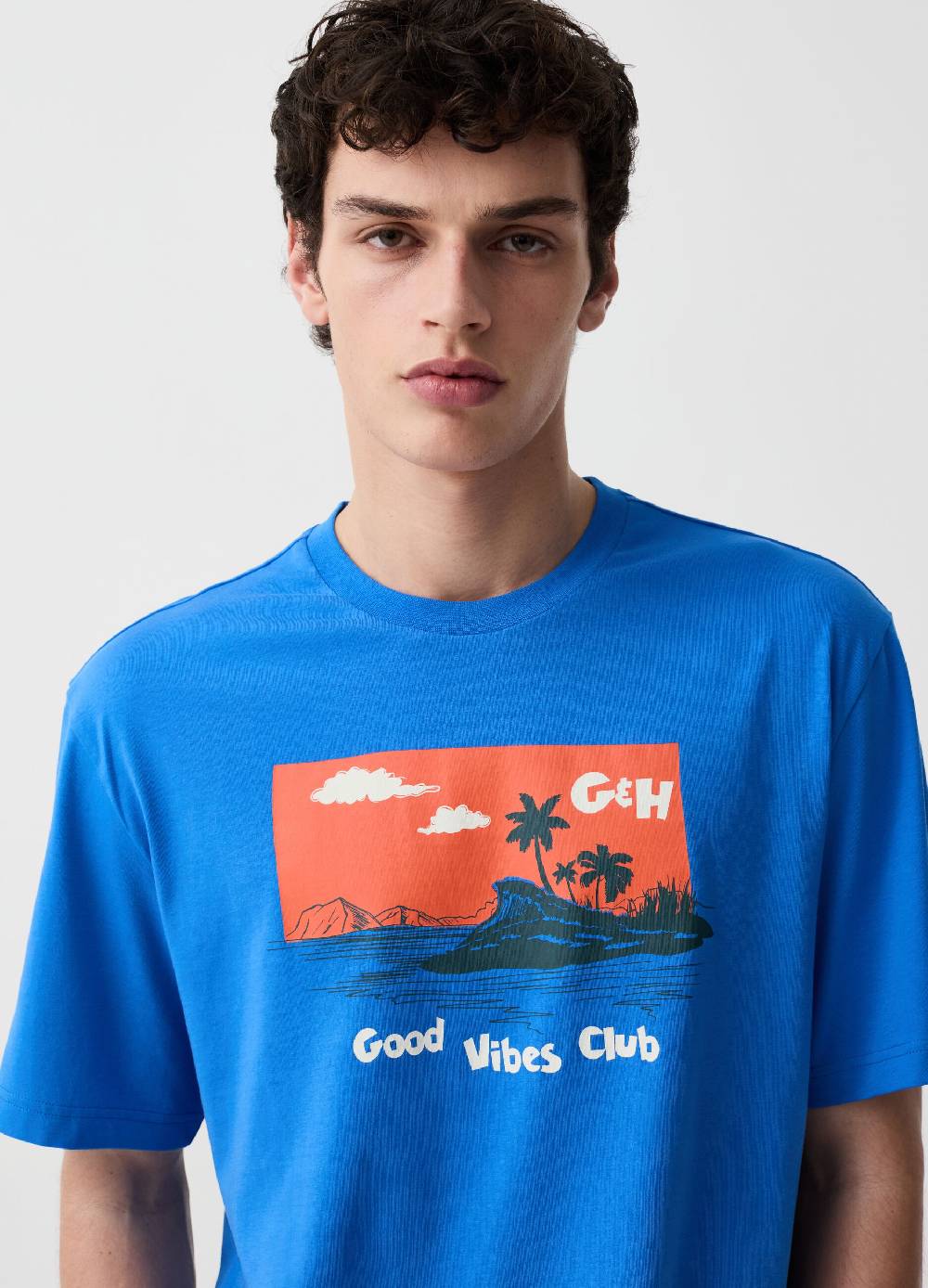 Ovs T-shirt Con Stampa Good Vibes Club