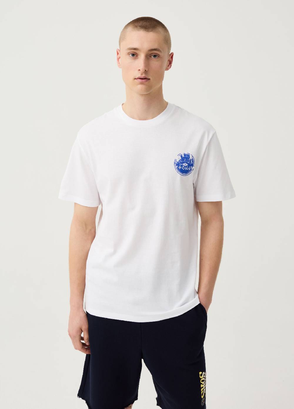 Ovs T-shirt con stampa hawaiana surf