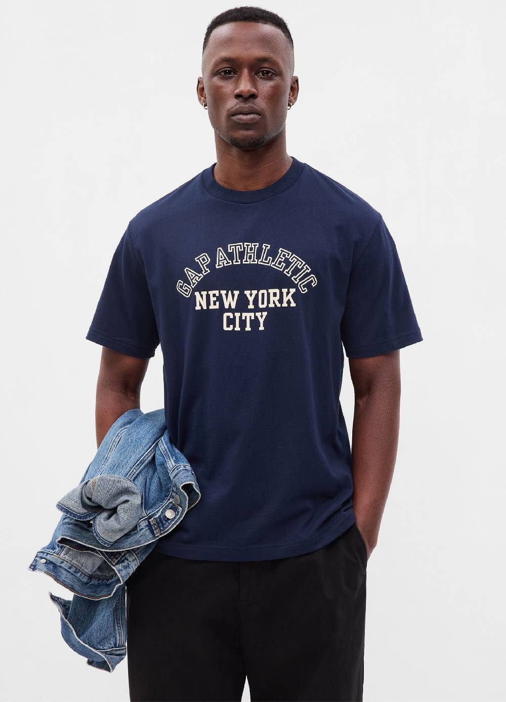 Ovs T-shirt con stampa logo Athletics e lettering