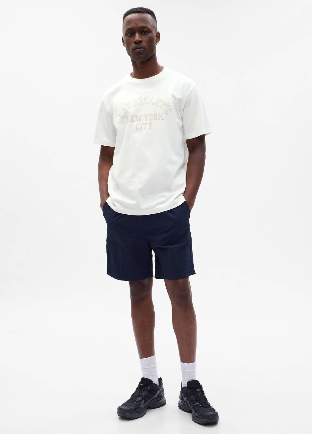 Ovs T-shirt con stampa logo Athletics e lettering