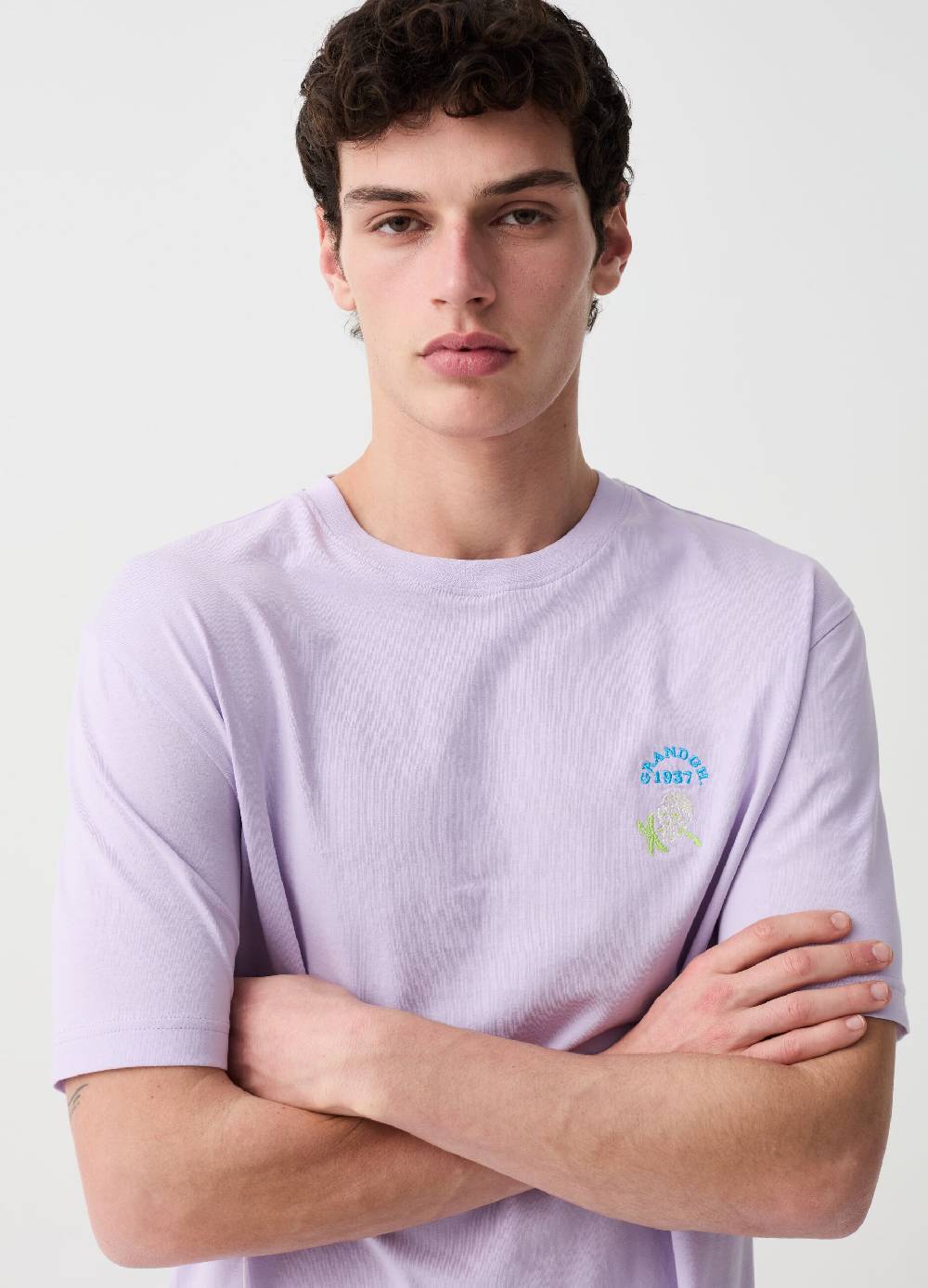 Ovs T-shirt Con Stampa Logo E Hibiscus