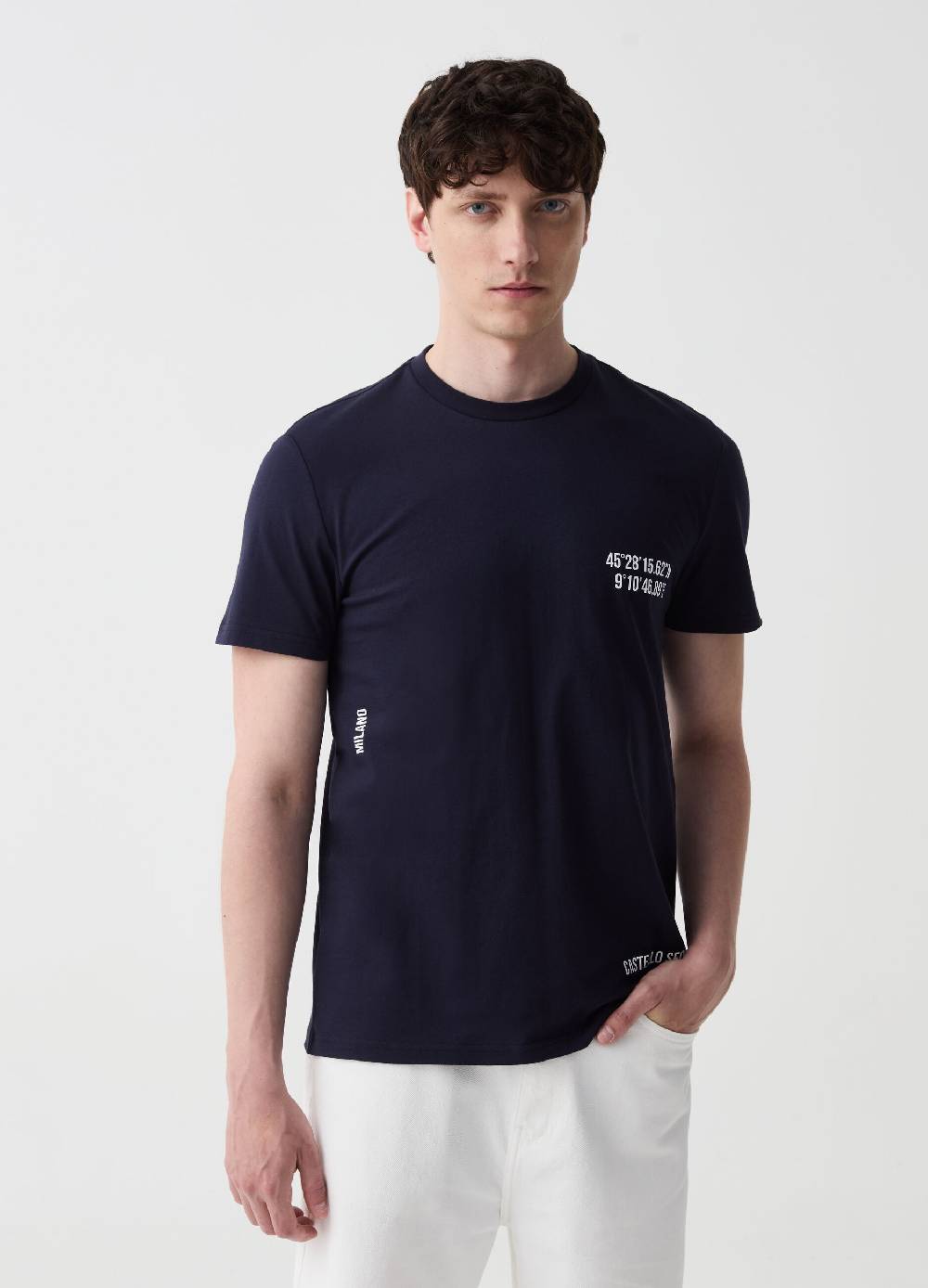 Ovs T-shirt con stampa Milano Castello Sforzesco