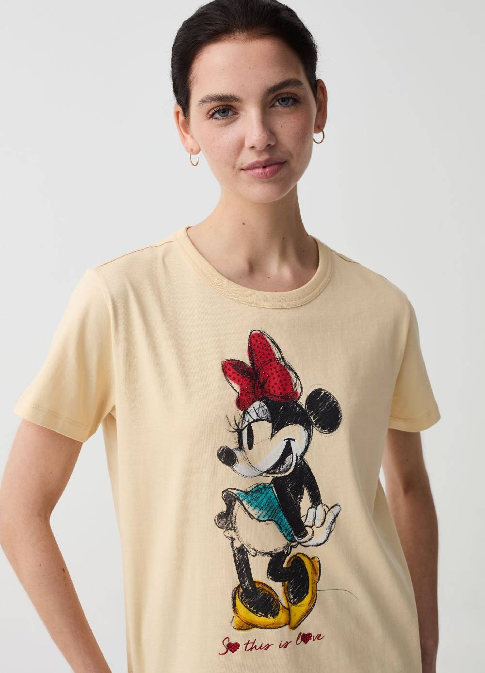 Ovs T-shirt Con Stampa Minnie E Strass