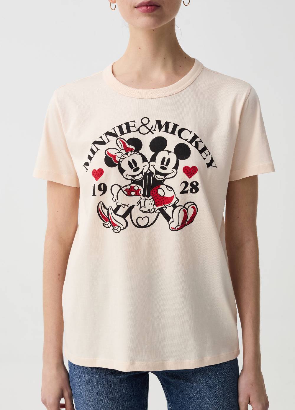 Ovs T-shirt Con Stampa Minnie E Topolino