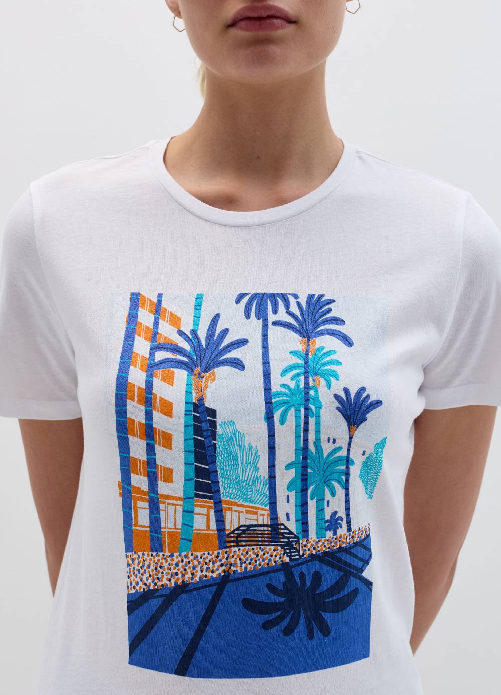 Ovs T-shirt Con Stampa Palme