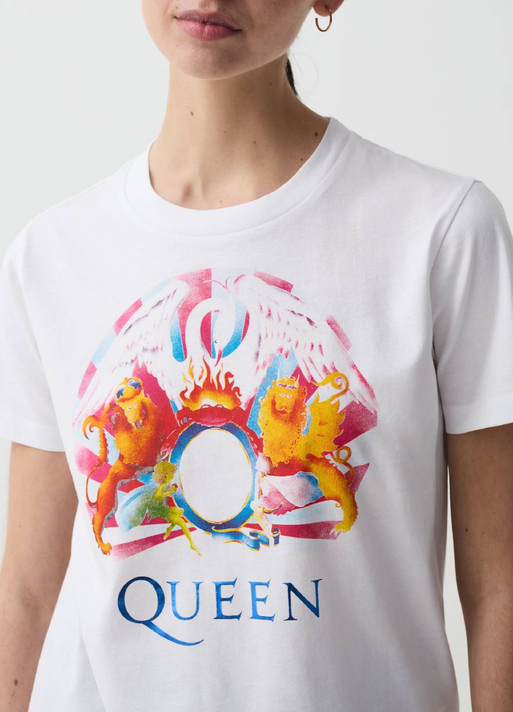 Ovs T-shirt Con Stampa Queen In Foil