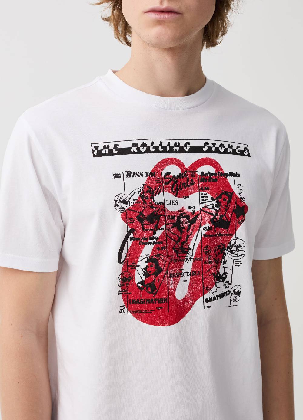 Ovs T-shirt Con Stampa Rolling Stones