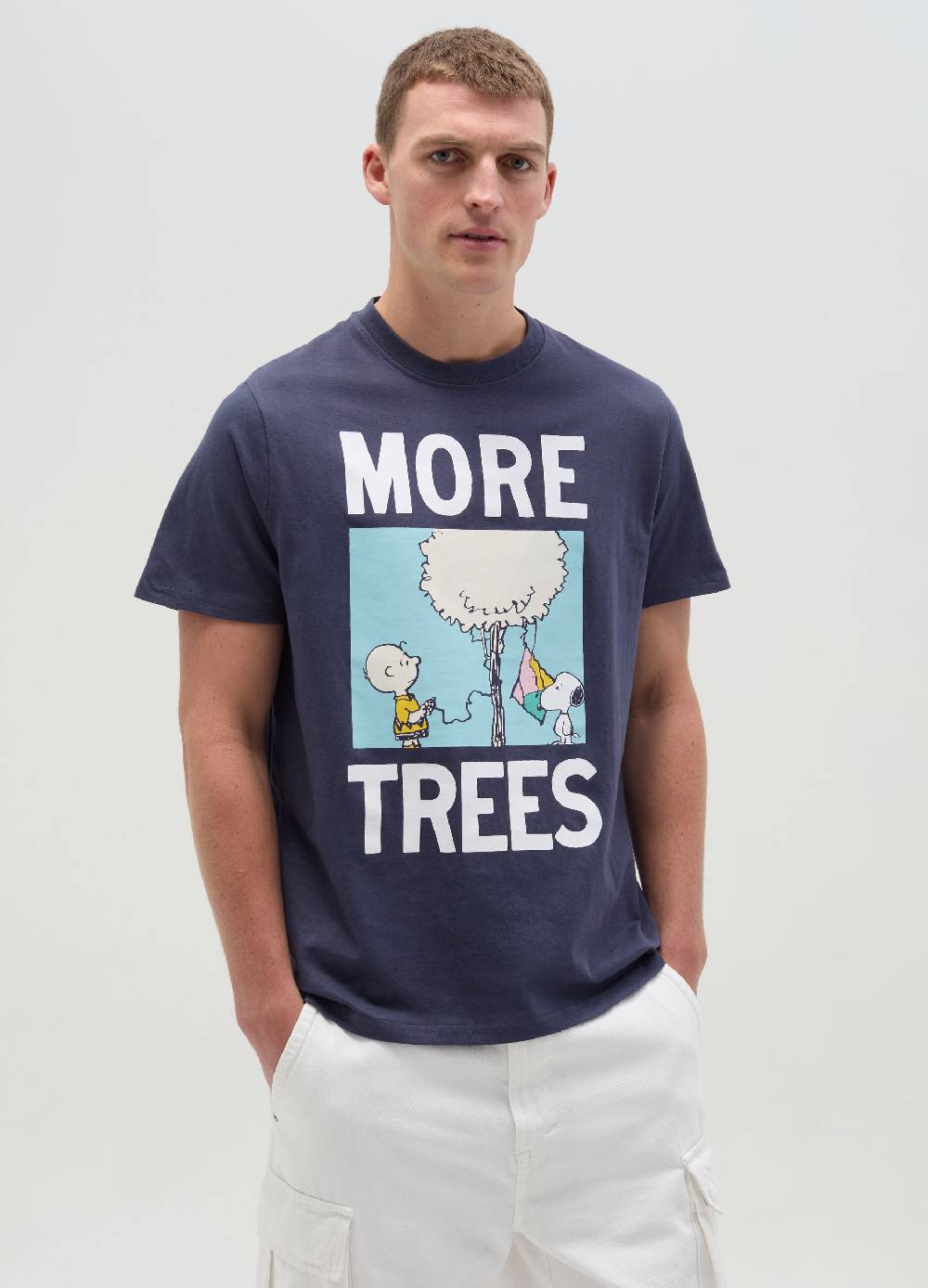 Ovs T-shirt con stampa Snoopy e Charlie Brown