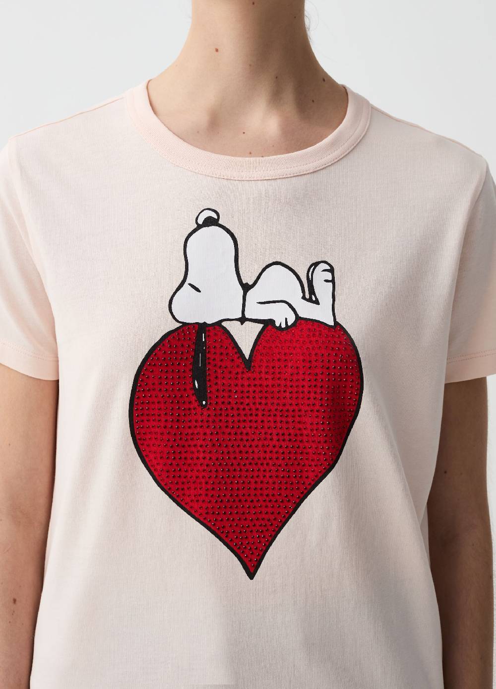Ovs T-shirt Con Stampa Snoopy E Cuore