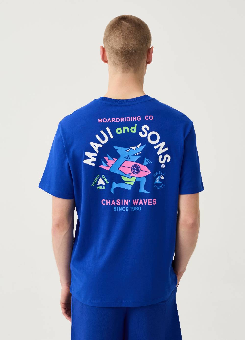 Ovs T-shirt Con Stampa Squalo Surf