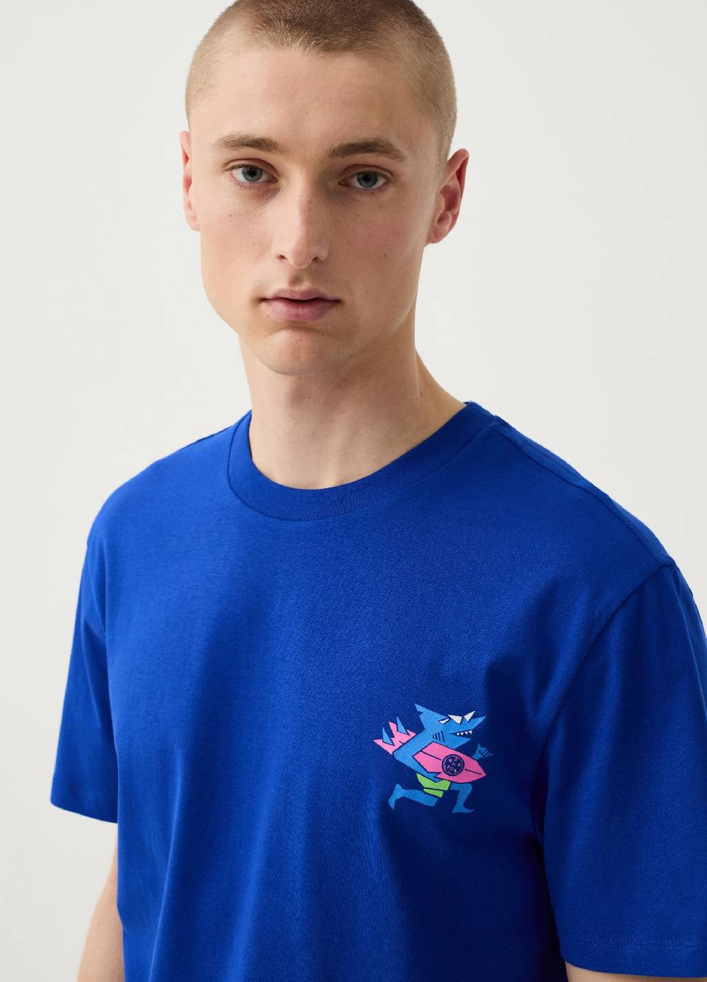 Ovs T-shirt Con Stampa Squalo Surf