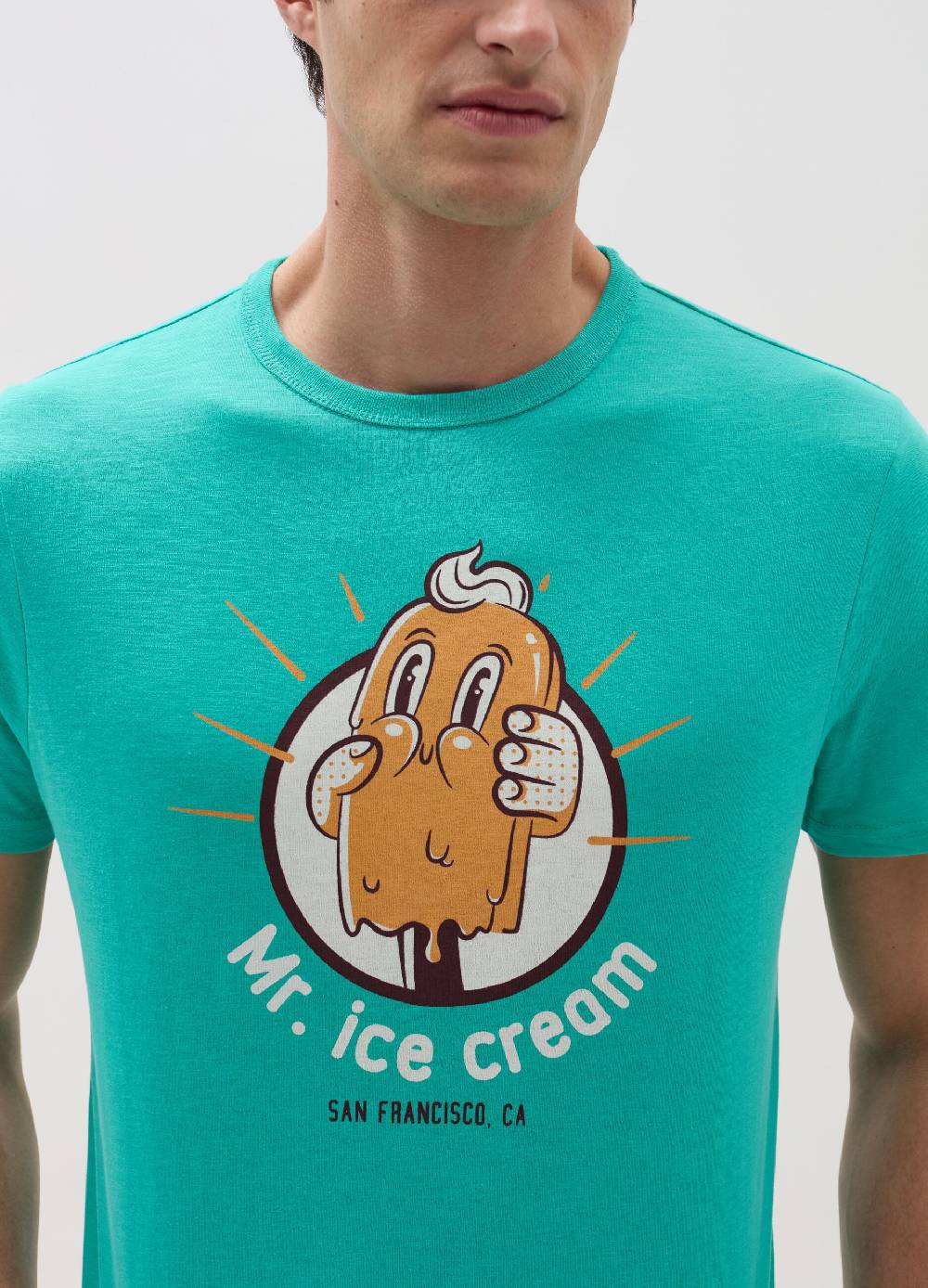Ovs T-shirt Con Stampa Stecco Gelato