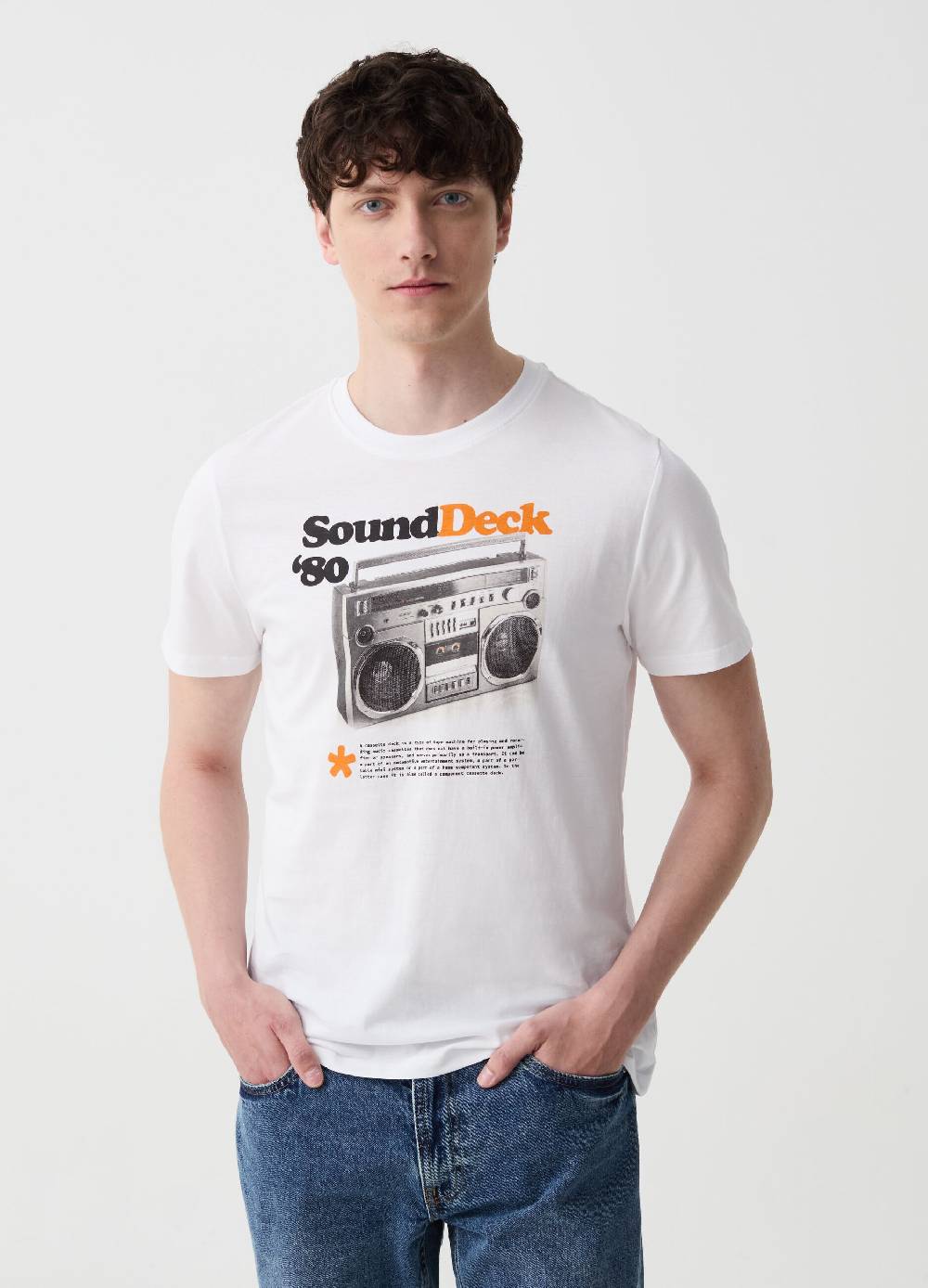 Ovs T-shirt con stampa stereo anni '80