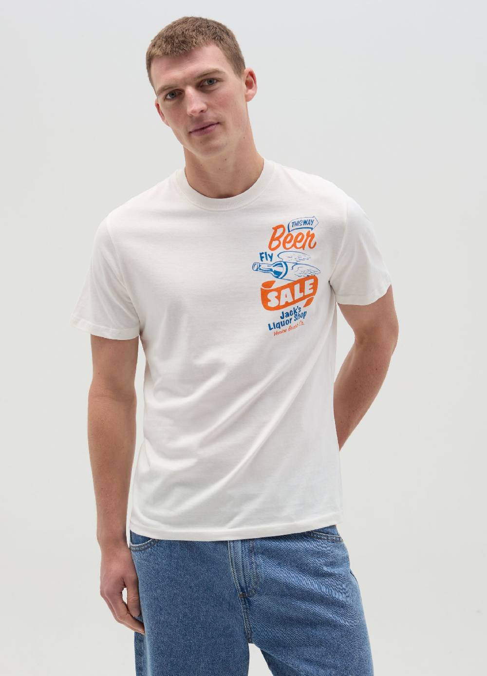Ovs T-shirt Con Stampa Venice Beach Liquor Shop