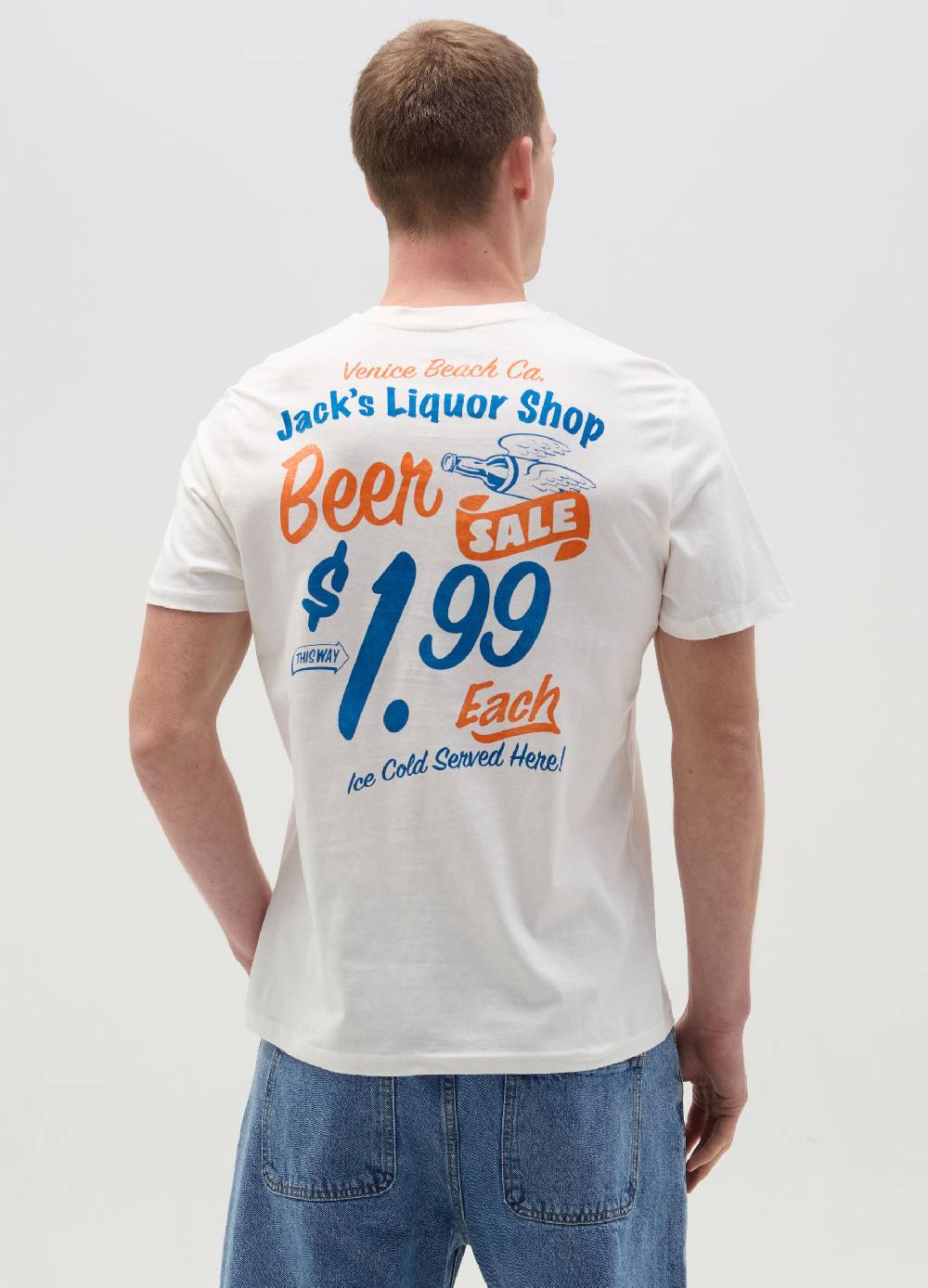 Ovs T-shirt Con Stampa Venice Beach Liquor Shop