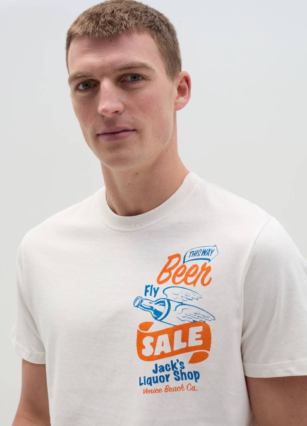 Ovs T-shirt con stampa Venice Beach Liquor Shop