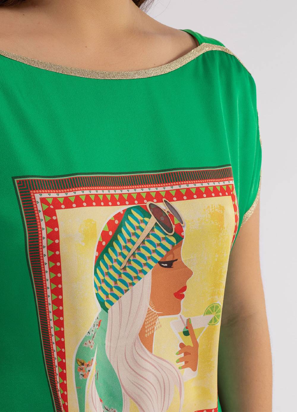 Ovs T-shirt Con Stampa Volto Femminile Curvy