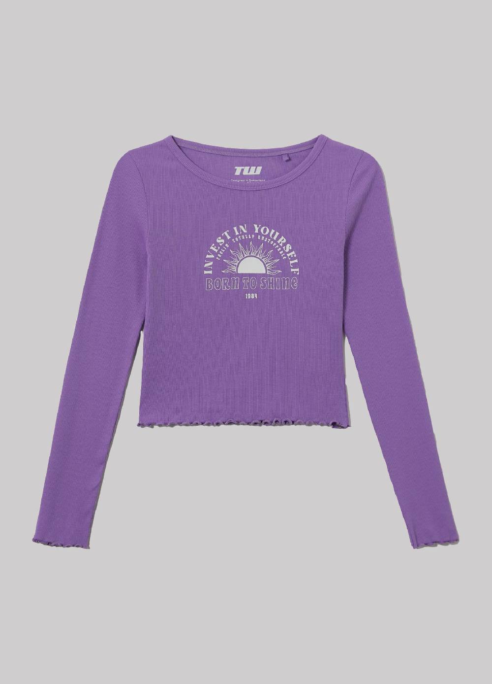 Ovs T-shirt Crop A Costine Con Stampa