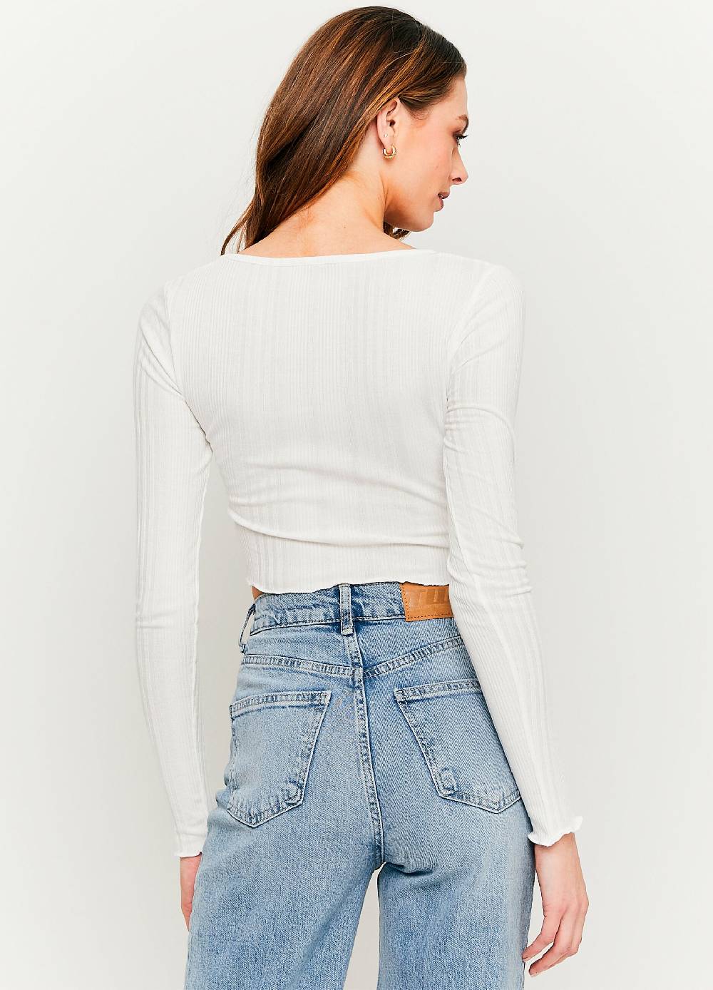 Ovs T-shirt Crop A Maniche Lunghe