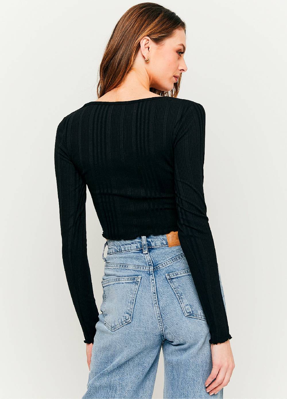 Ovs T-shirt Crop A Maniche Lunghe