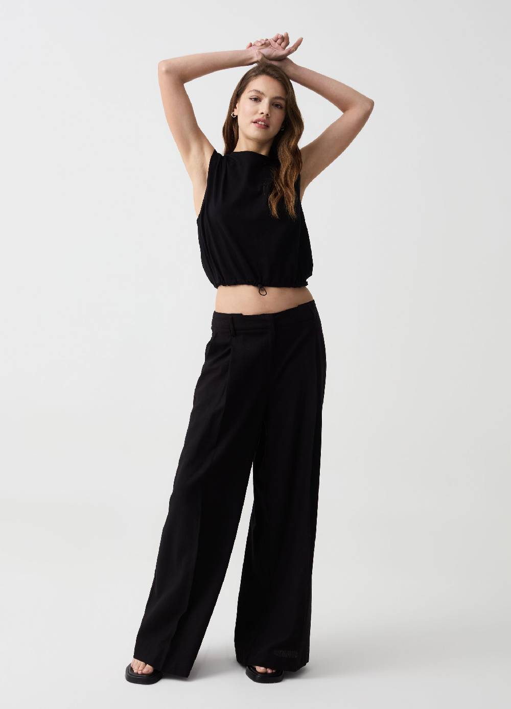 Ovs T-shirt Crop Boxy Fit Con Coulisse
