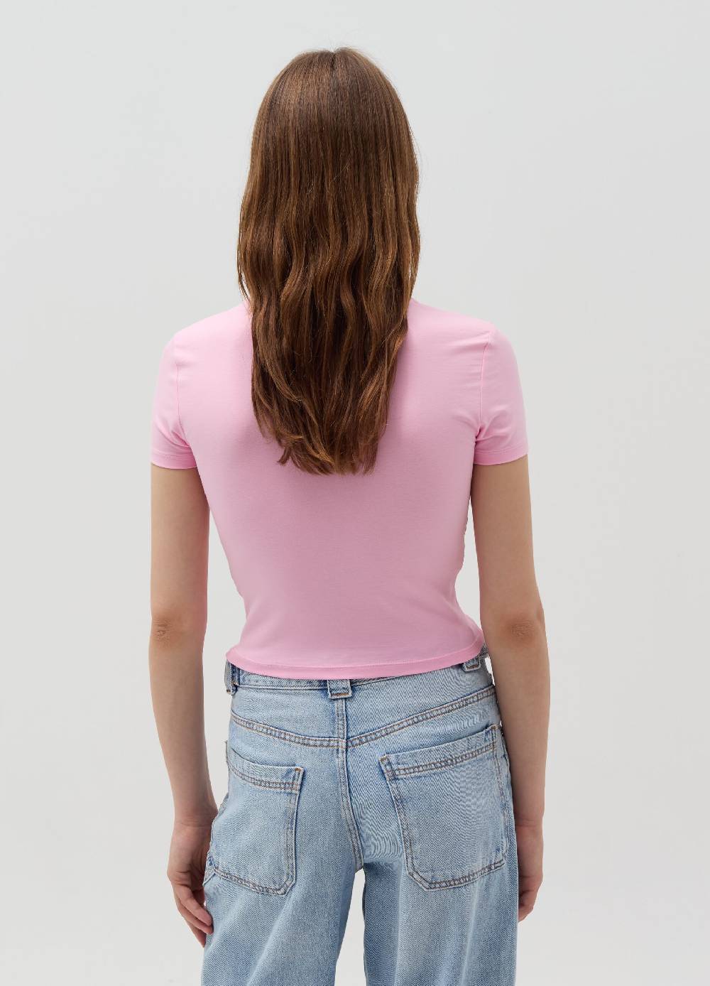 Ovs T-shirt Crop Con Stampa