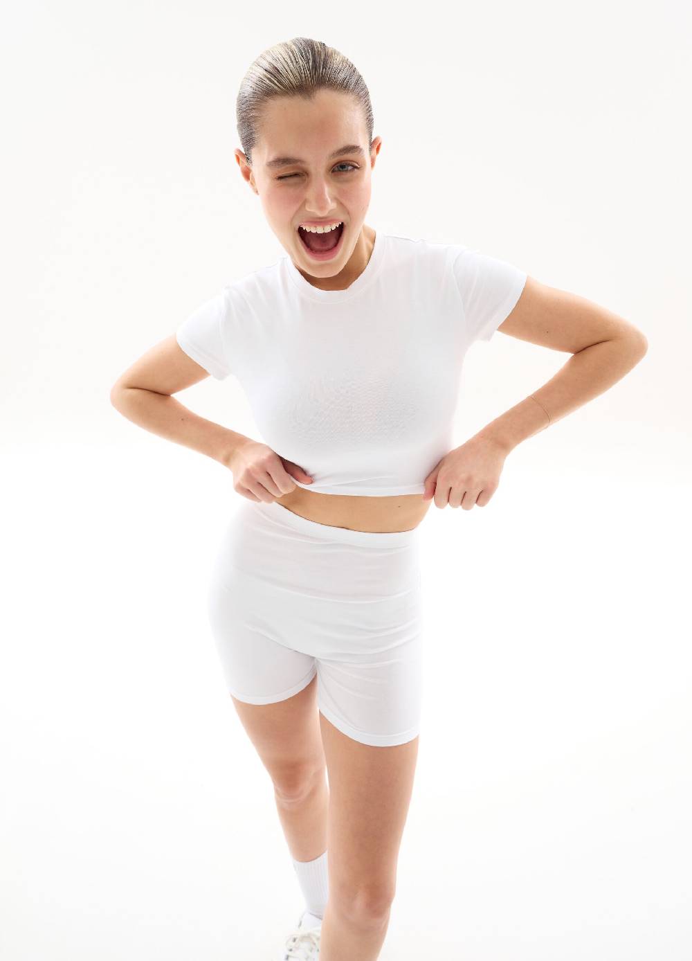 Ovs T-shirt Crop White