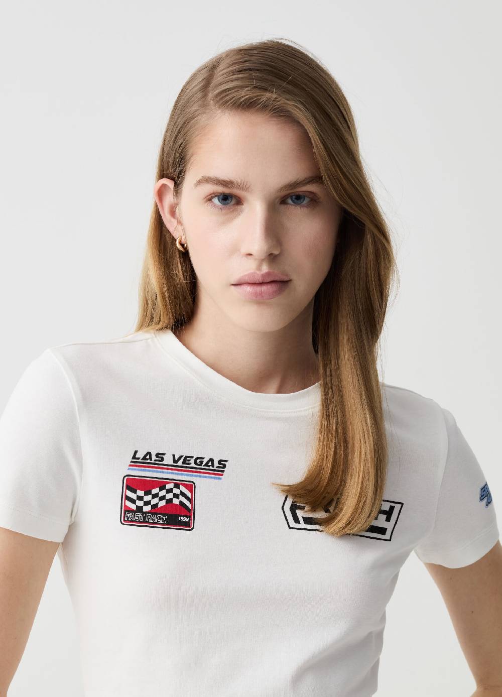 Ovs T-shirt Cropped In Cotone Stretch