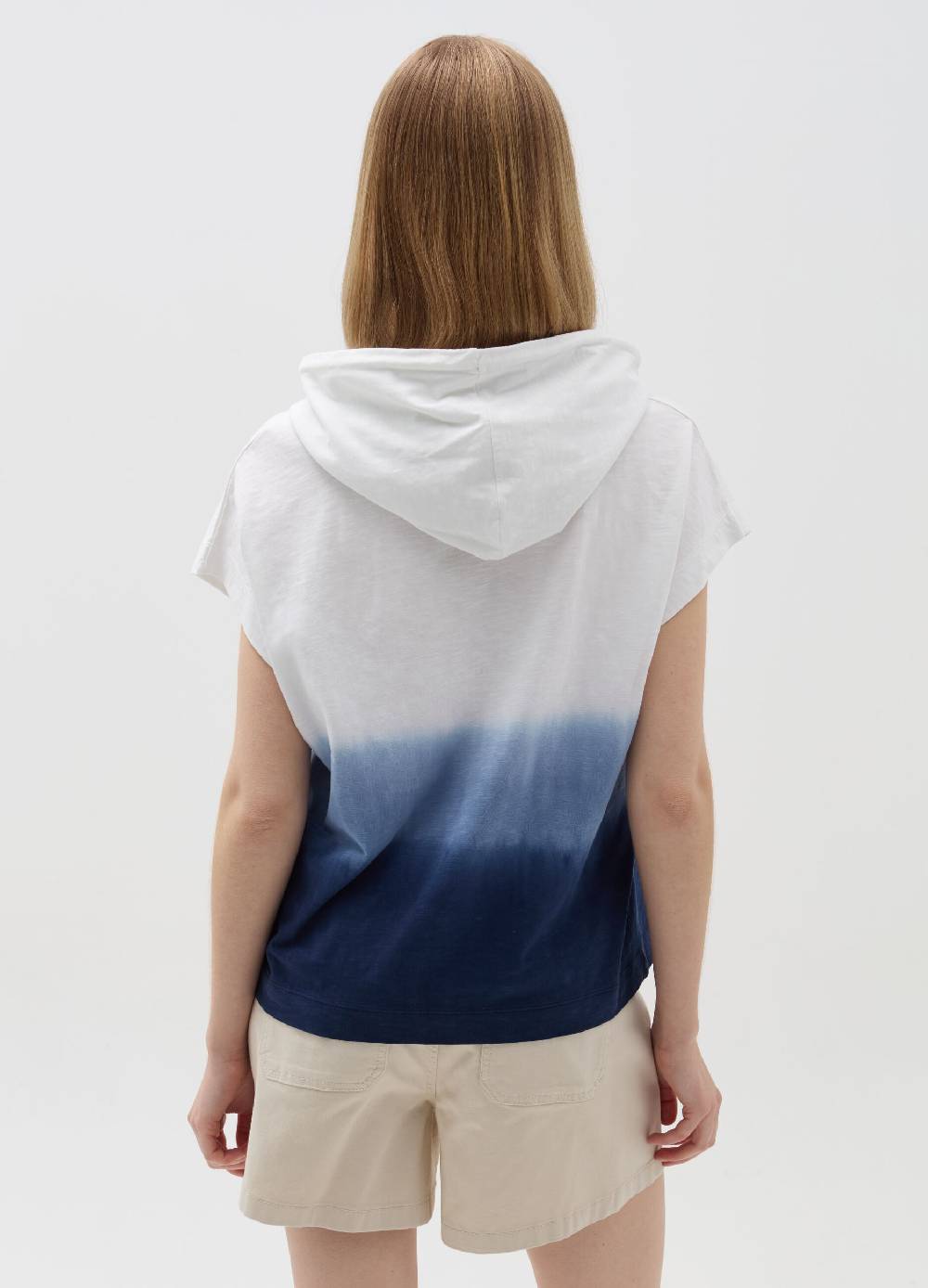 Ovs T-shirt Essential Dip Dye Con Cappuccio