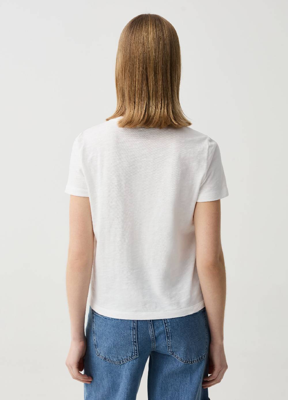 Ovs T-shirt Essential In Cotone Melange Con Tasca