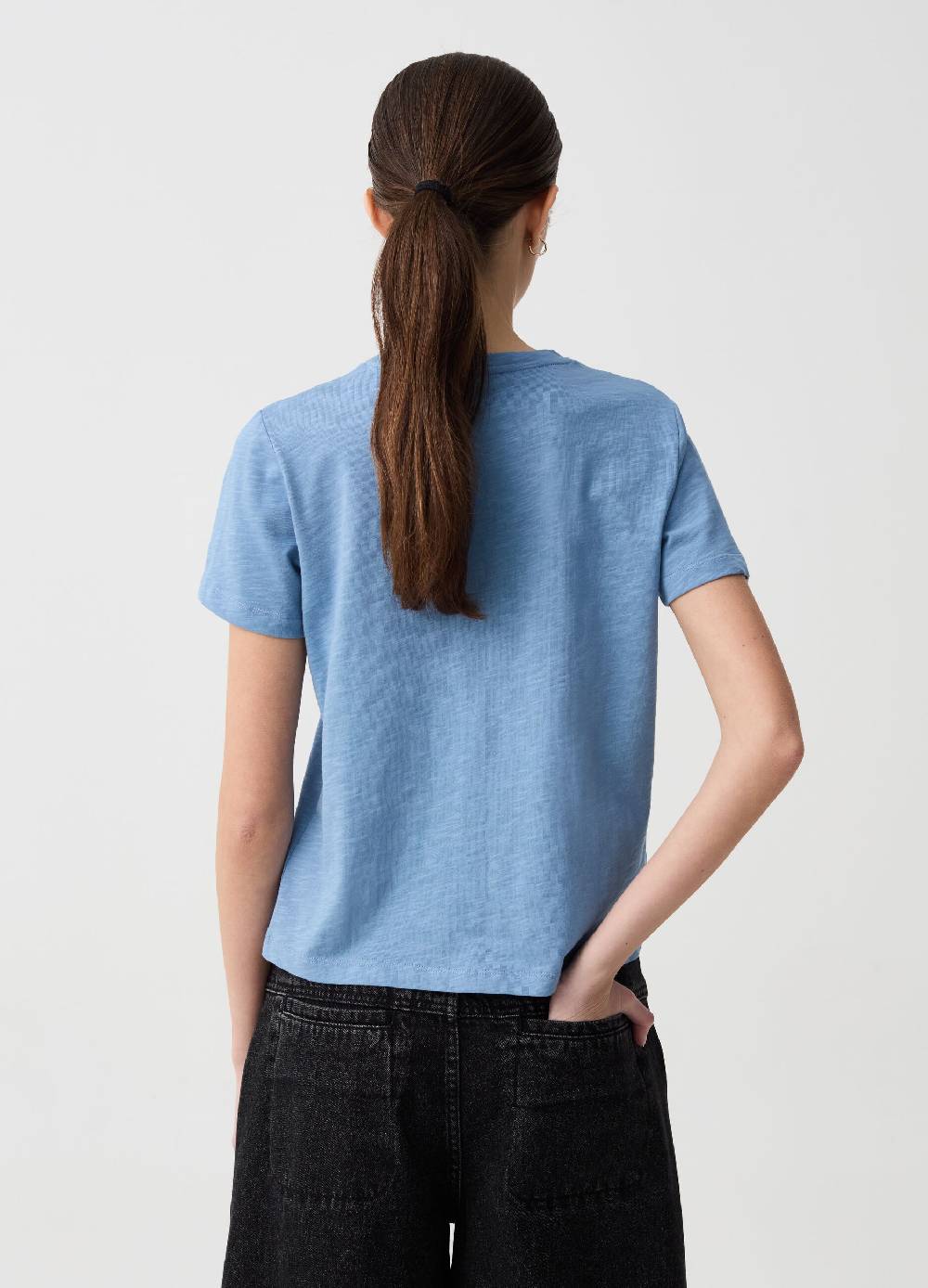 Ovs T-shirt Essential In Cotone Melange Con Tasca