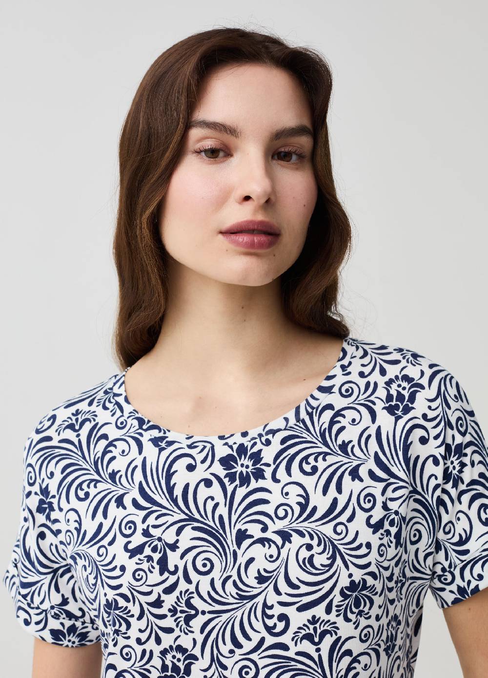 Ovs T-shirt Floreale Con Maniche A Kimono