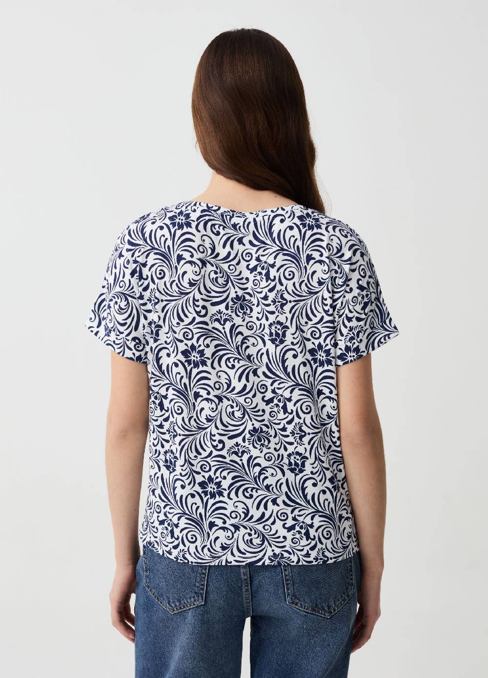 Ovs T-shirt Floreale Con Maniche A Kimono