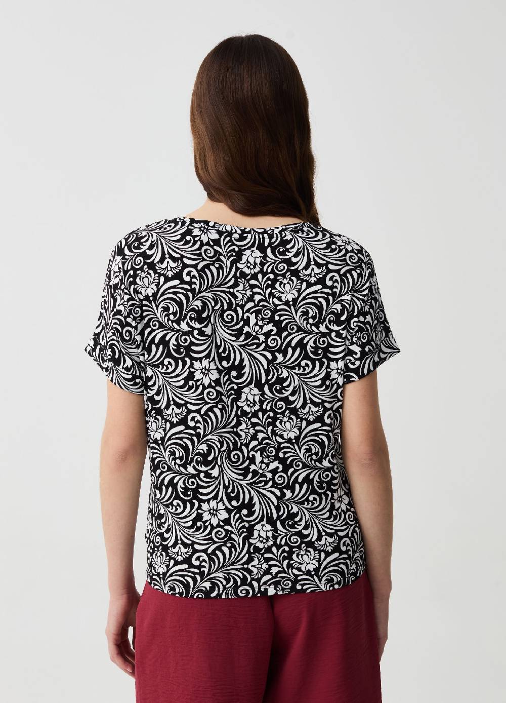 Ovs T-shirt Floreale Con Maniche A Kimono