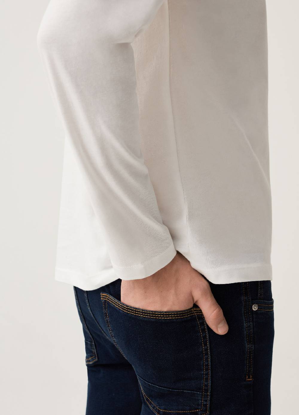 Ovs T-shirt Girocollo A Maniche Lunghe