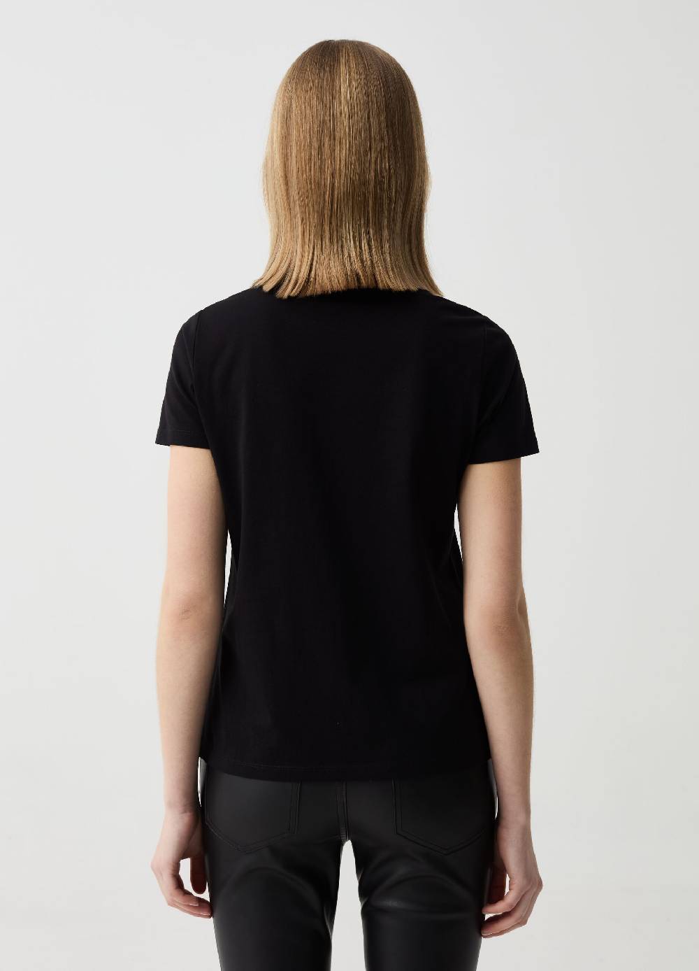 Ovs T-shirt Girocollo Con Applicazione Gioiello