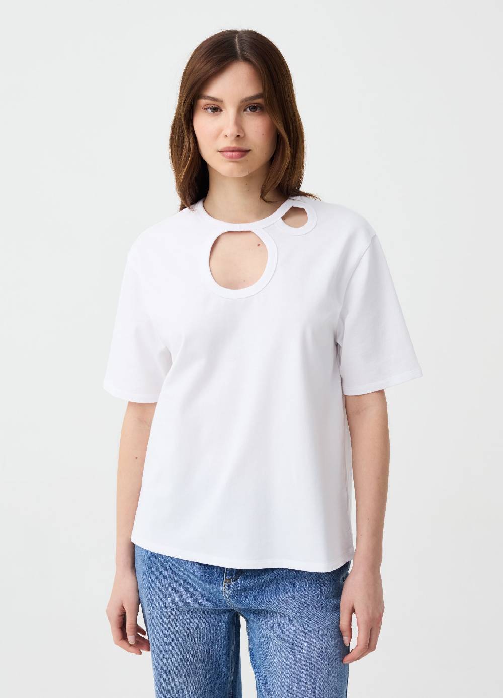Ovs T-shirt Girocollo Con Dettagli Cut Out