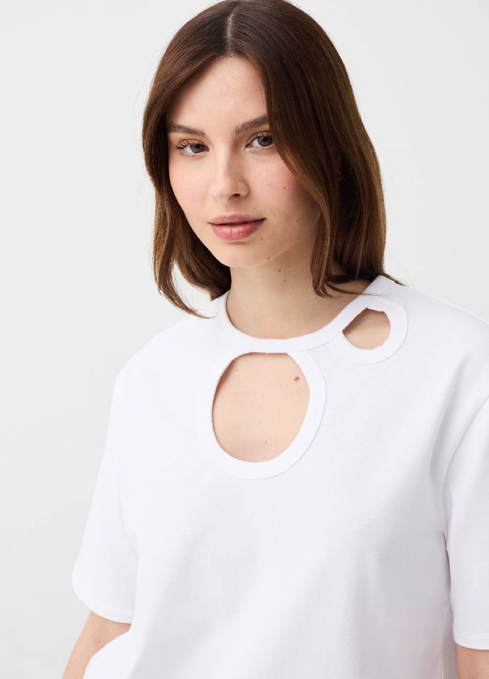 Ovs T-shirt girocollo con dettagli cut out