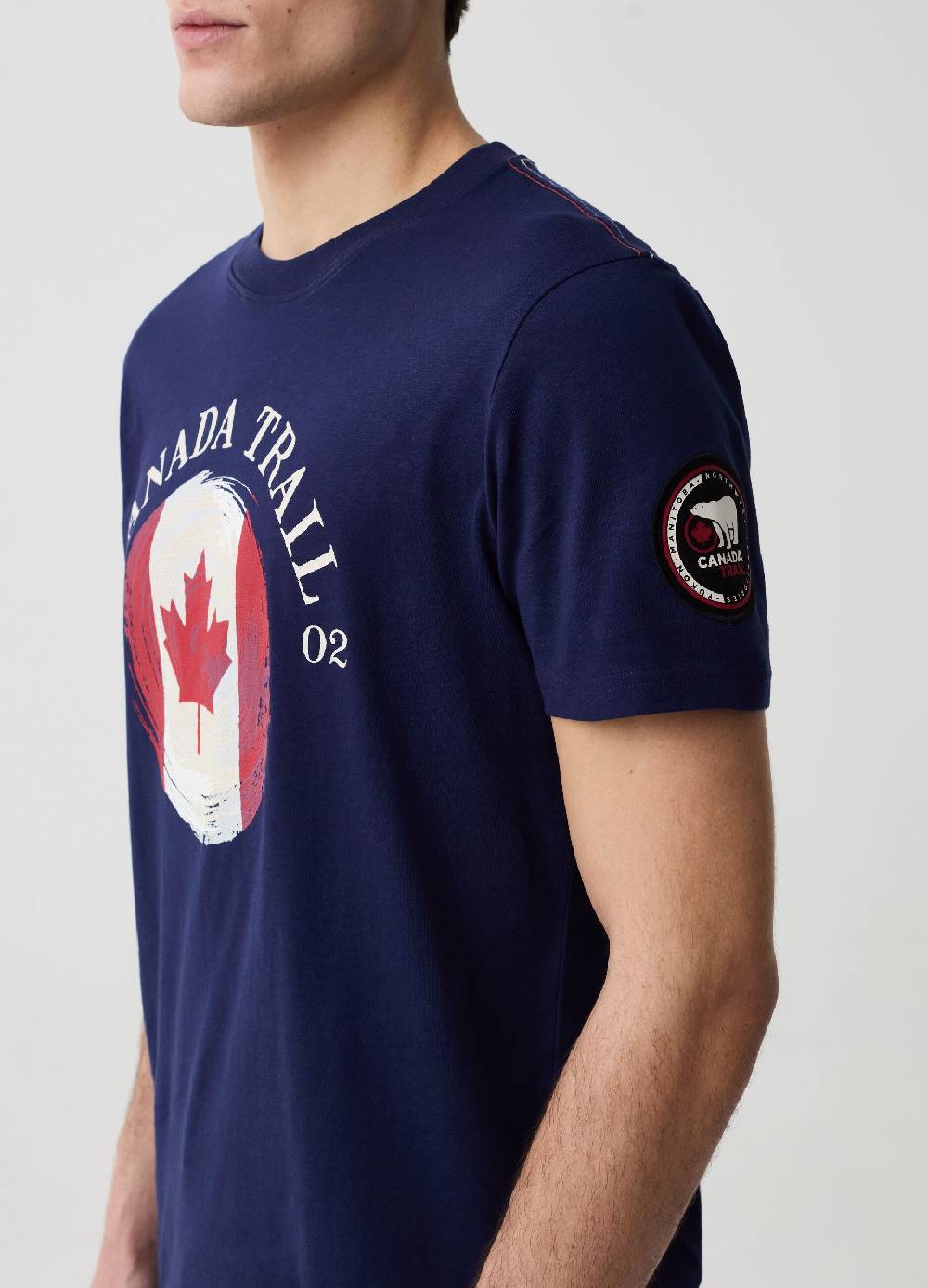 Ovs T-shirt Girocollo Con Stampa Canada Trail