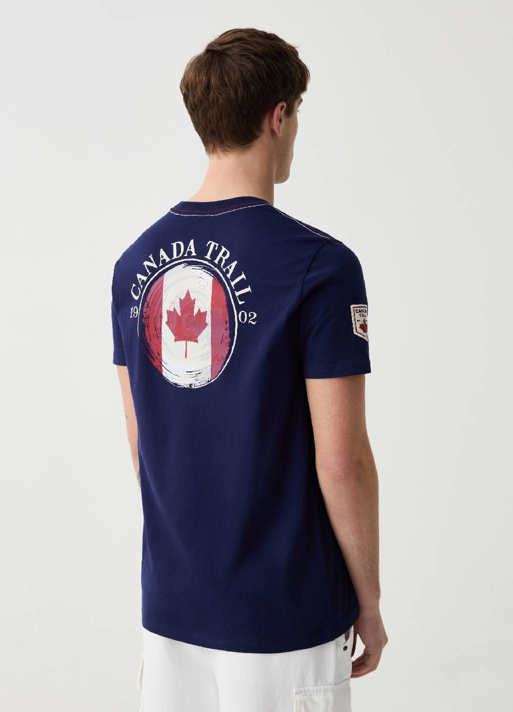 Ovs T-shirt Girocollo Con Stampa Canada Trail