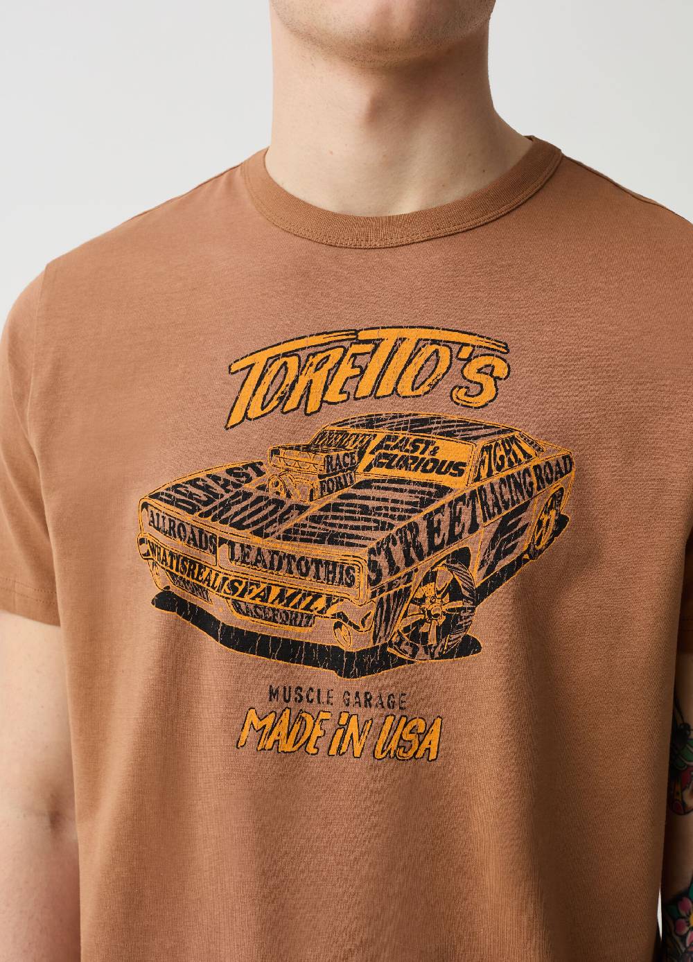 Ovs T-shirt Girocollo Con Stampa Fast And Furious
