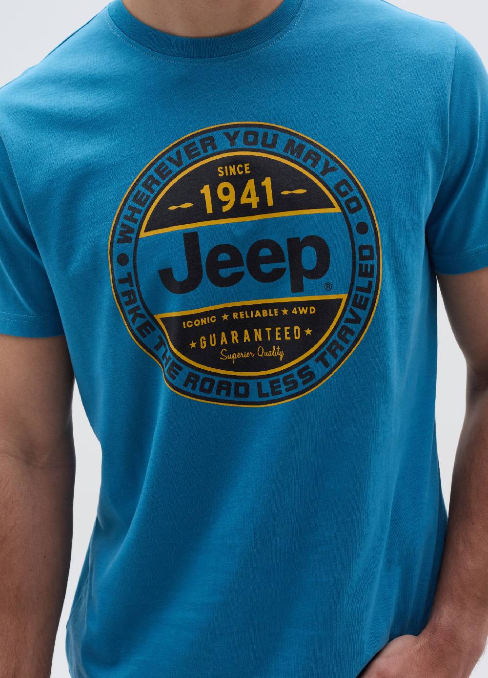 Ovs T-shirt Girocollo Con Stampa Jeep