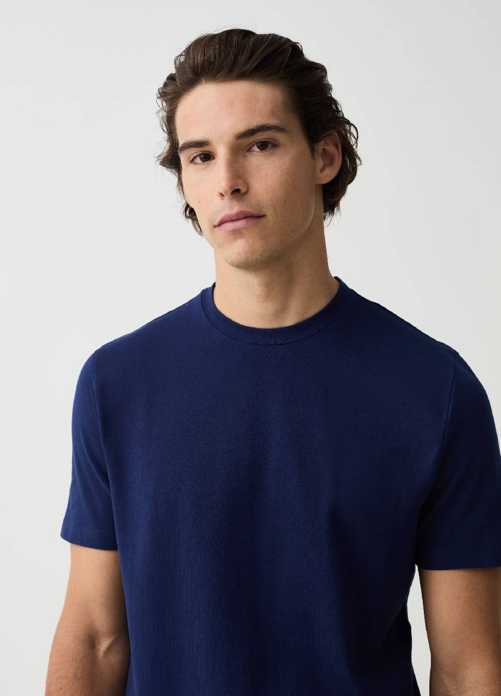 Ovs T-shirt Girocollo In Cotone Stretch